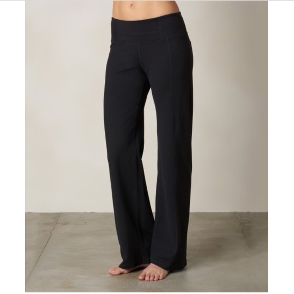 prAna Julia Tall Inseam Yoga Pants Black Medium 35" TALL Inseam! EUC